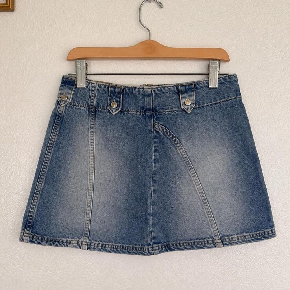 Free-people Women's Blue Skirt - Picture 2 of 3